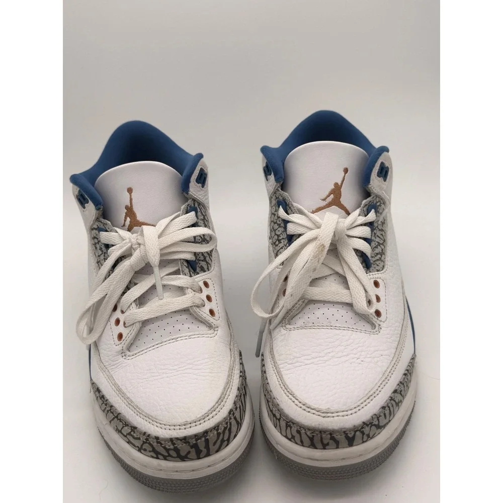Nike Air Jordan 3 Retro Wizards White True Blue CT8532-148 Mens Sneakers 7.5